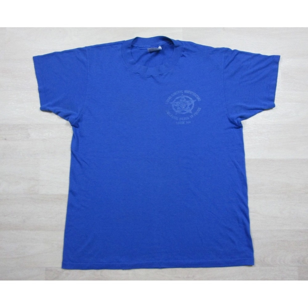 Vintage 80s FOP Liquor Control Investigators T Shirt (S) Police Single Stitch